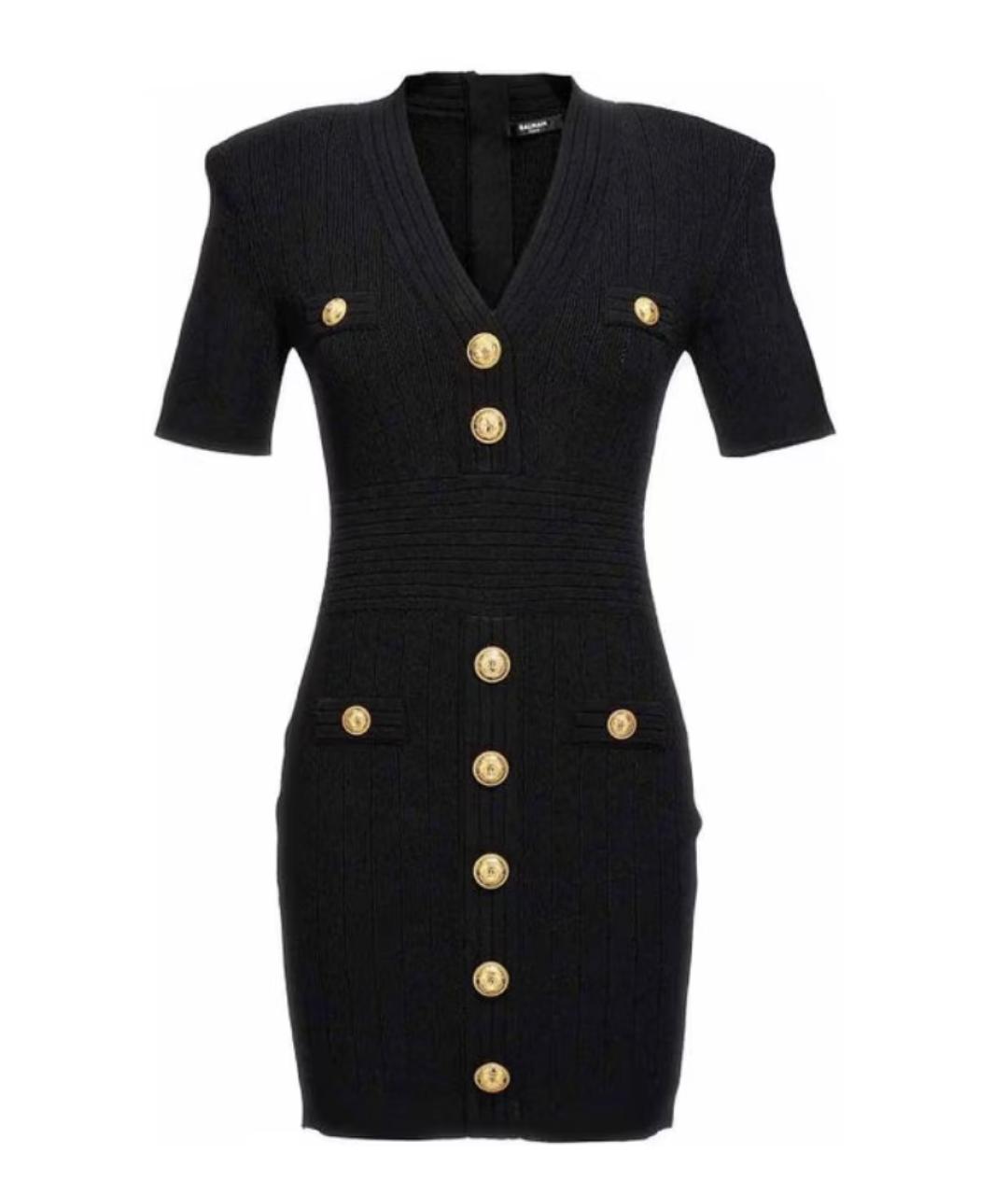 BALMAIN Черное повседневное платье, фото 1