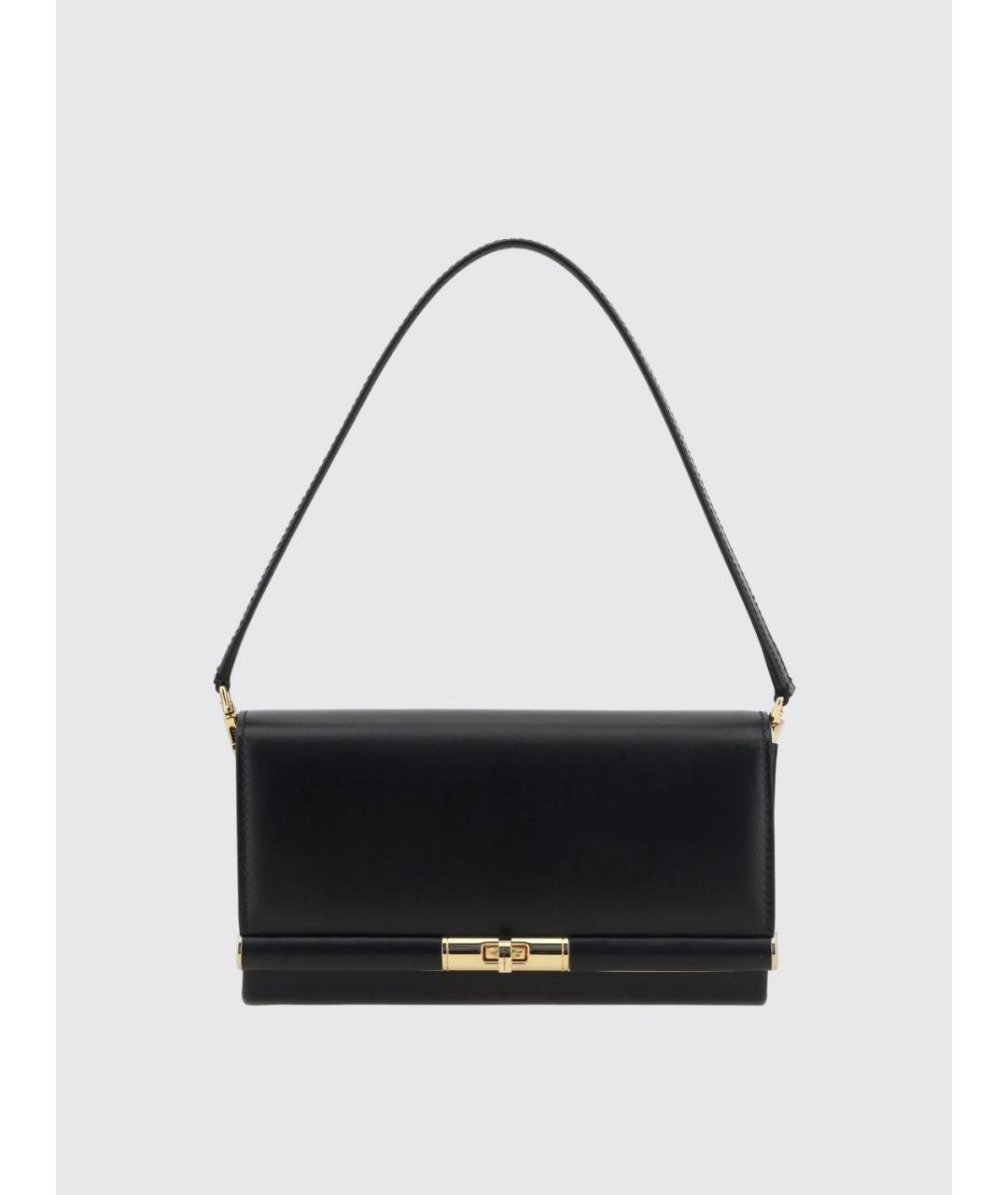 DOLCE&GABBANA Черная кожаная сумка через плечо, фото 4