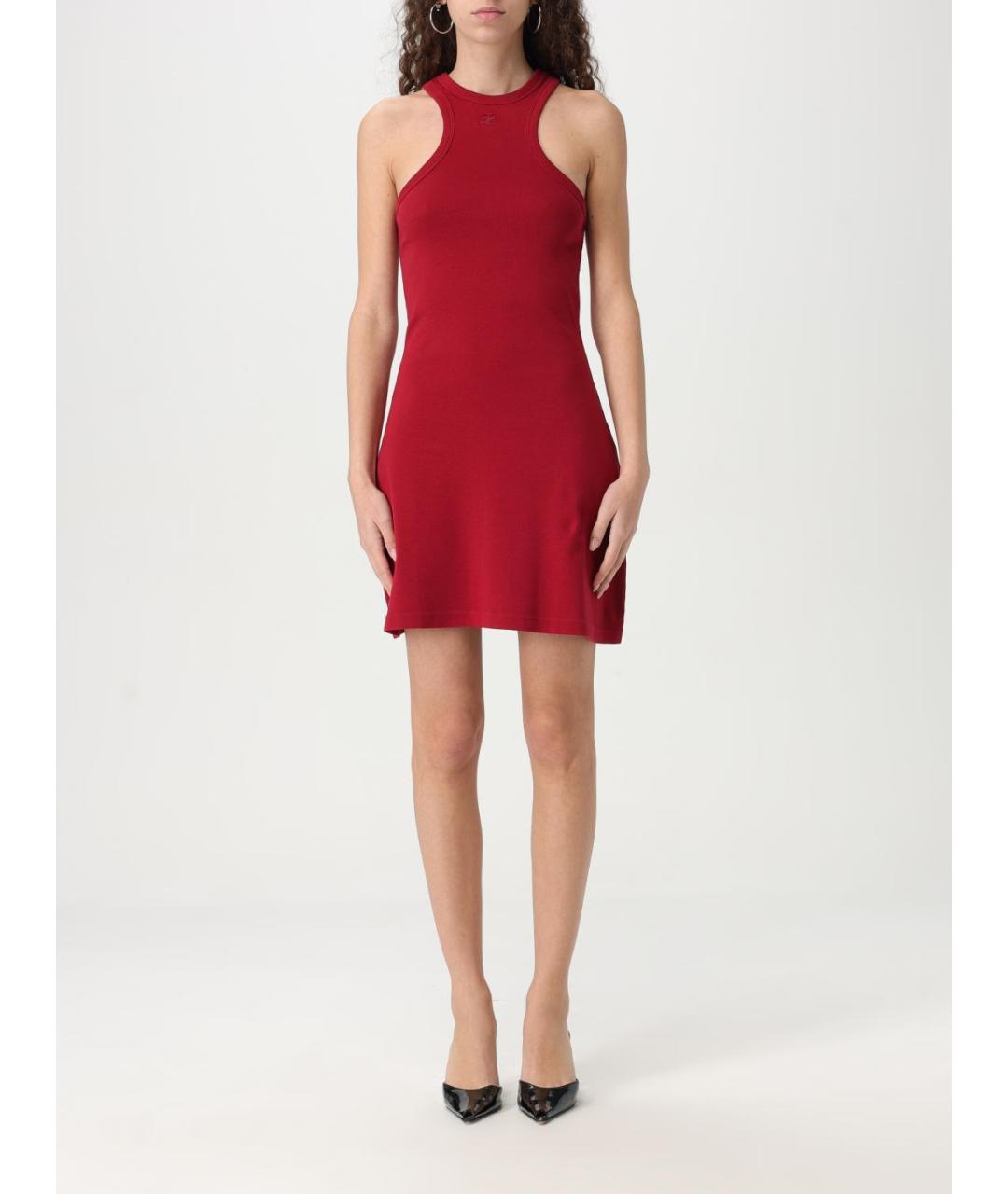 COURREGES Красное повседневное платье, фото 6