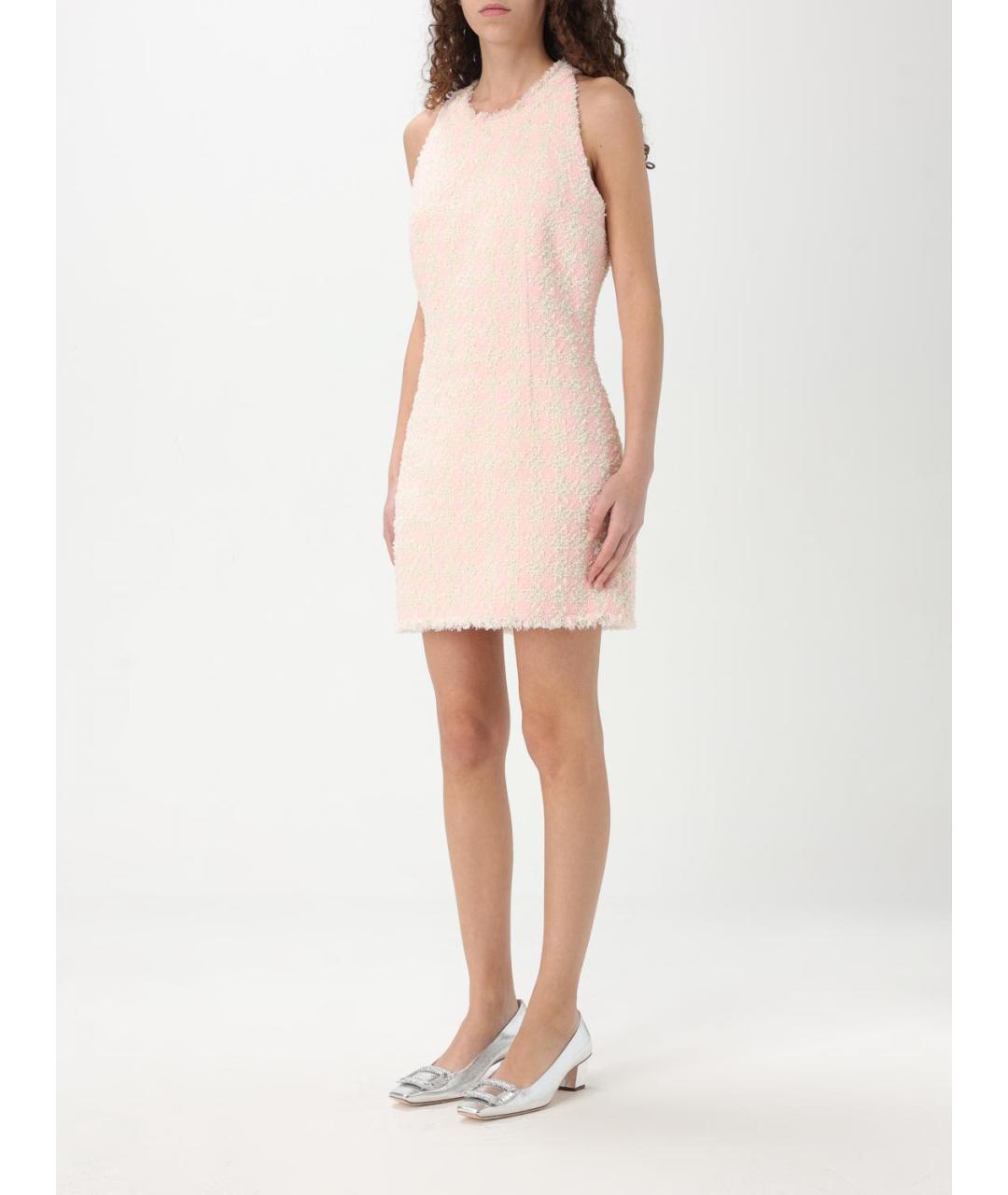 BALMAIN Розовое вискозное платье, фото 5