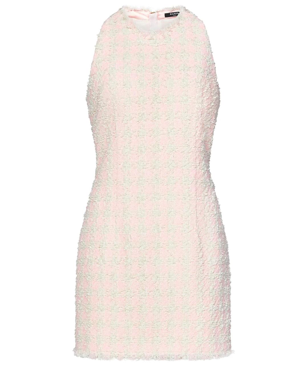BALMAIN Розовое вискозное платье, фото 1