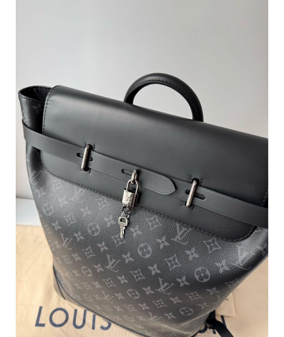 LOUIS VUITTON Черный рюкзак, фото 3