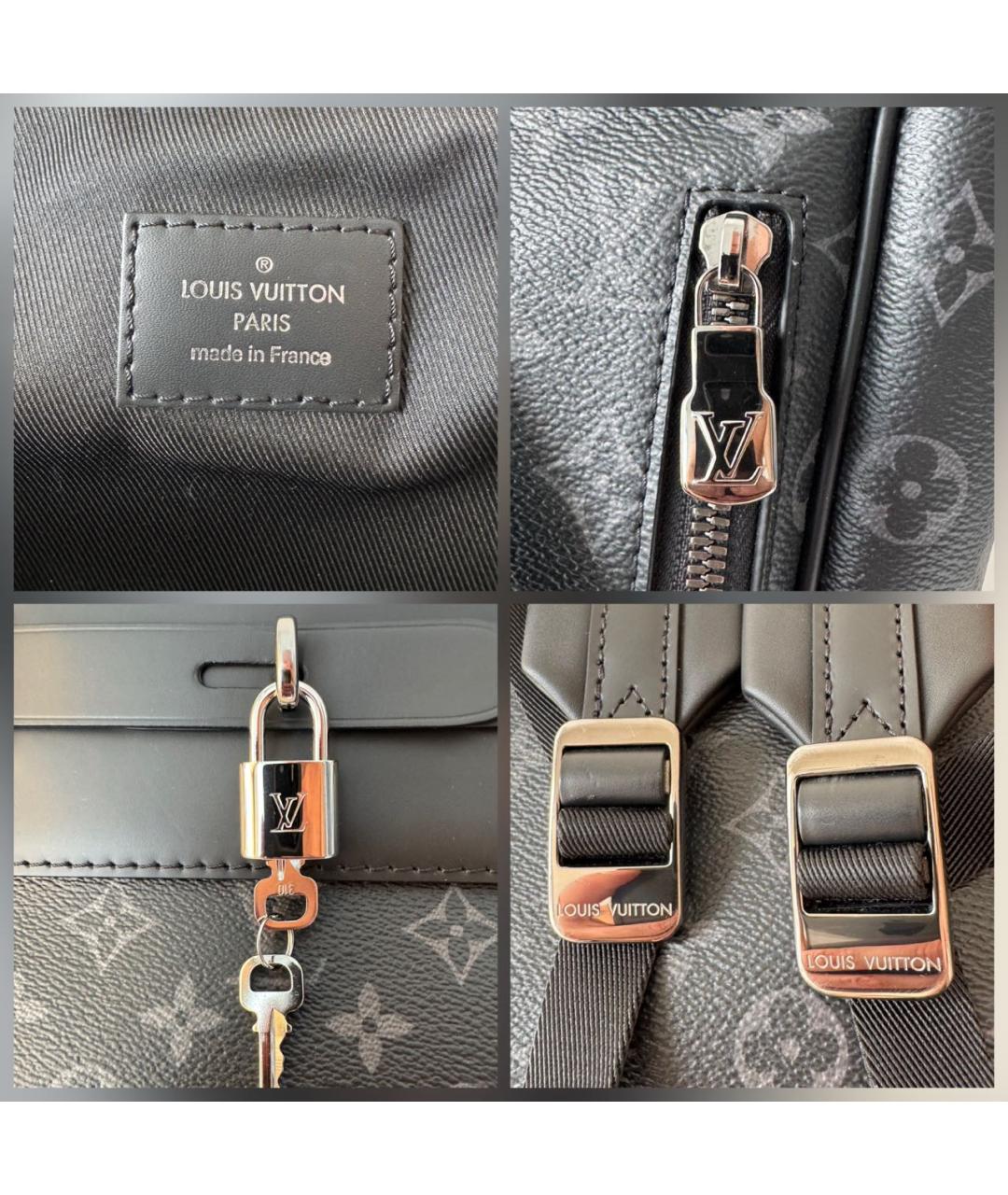 LOUIS VUITTON Черный рюкзак, фото 8
