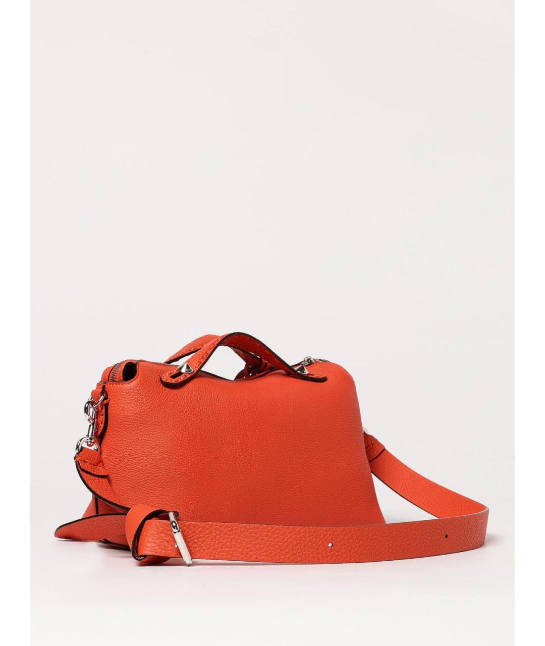 FENDI Оранжевая кожаная сумка через плечо, фото 3