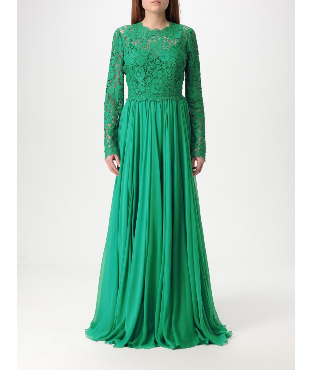 DOLCE&GABBANA Зеленые платье, фото 2