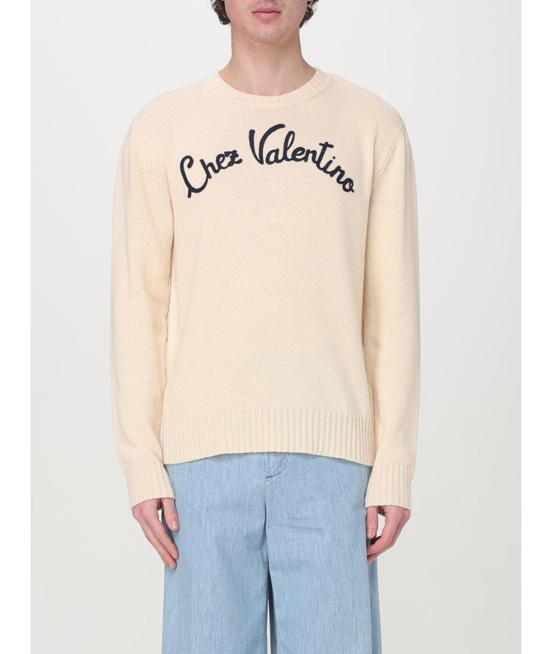 VALENTINO Бежевый джемпер / свитер, фото 2