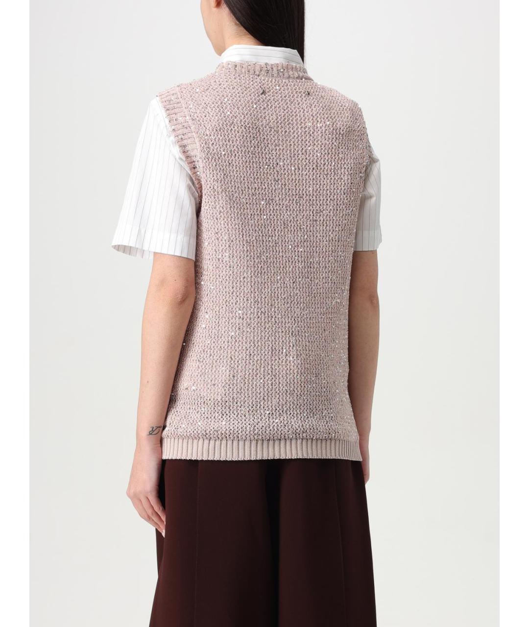 GOLDEN GOOSE DELUXE BRAND Розовая жилетка, фото 4