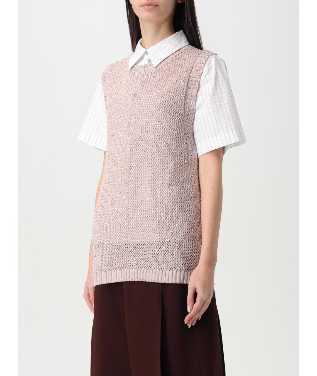 GOLDEN GOOSE DELUXE BRAND Розовая жилетка, фото 5