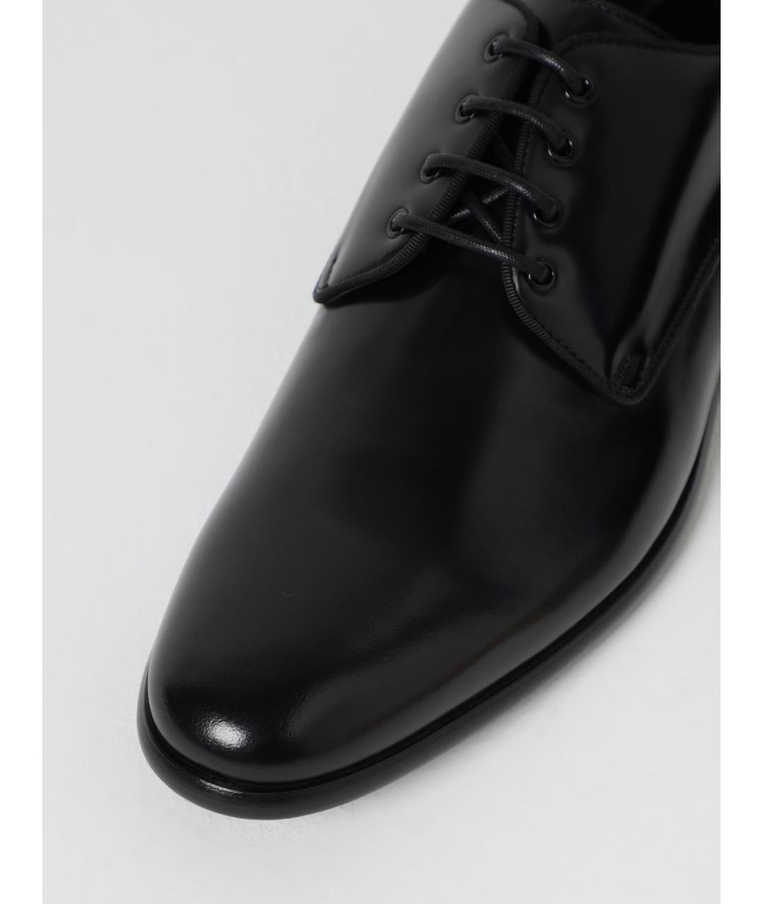 DOLCE&GABBANA Черные туфли из лакированной кожи, фото 4