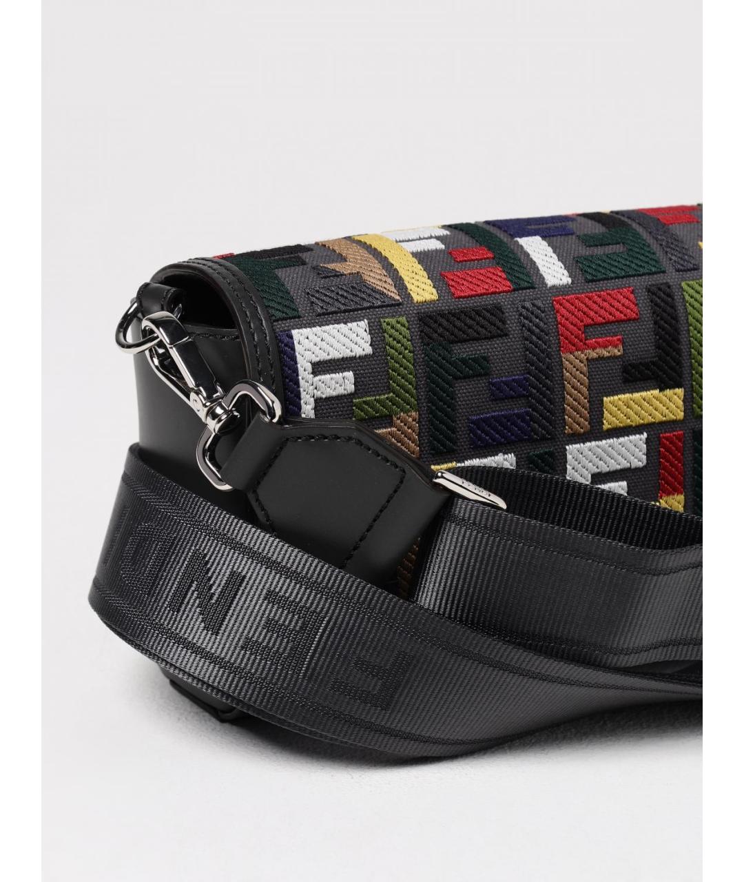FENDI Мульти жаккардовая сумка на плечо, фото 4