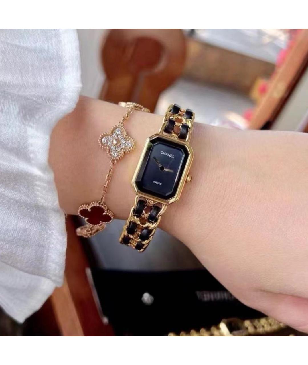 CHANEL Черные часы, фото 5