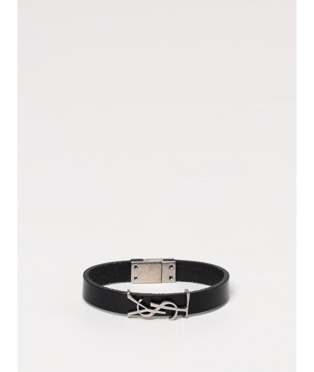 SAINT LAURENT Черный браслет, фото 4