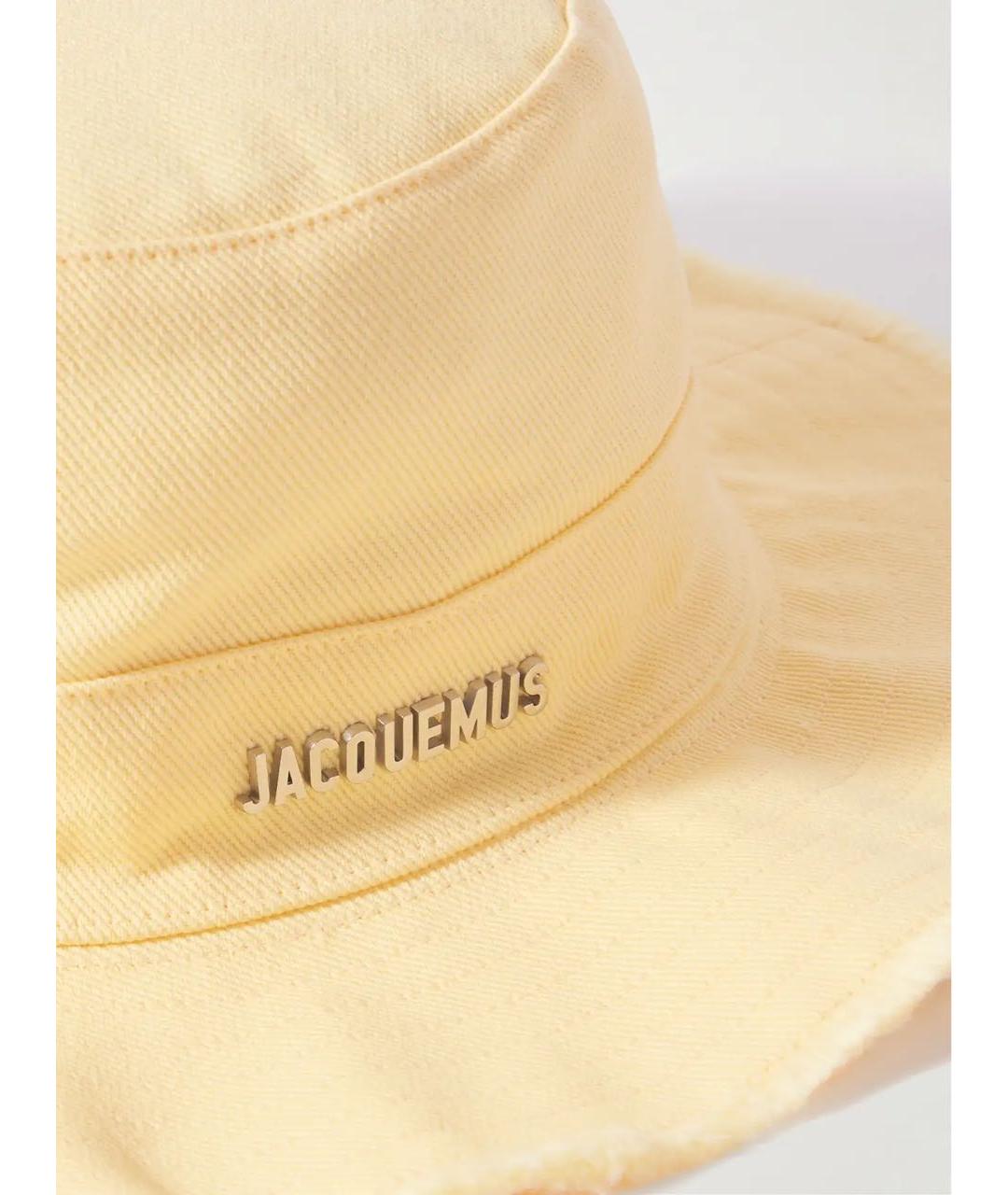 JACQUEMUS Желтая панама, фото 4