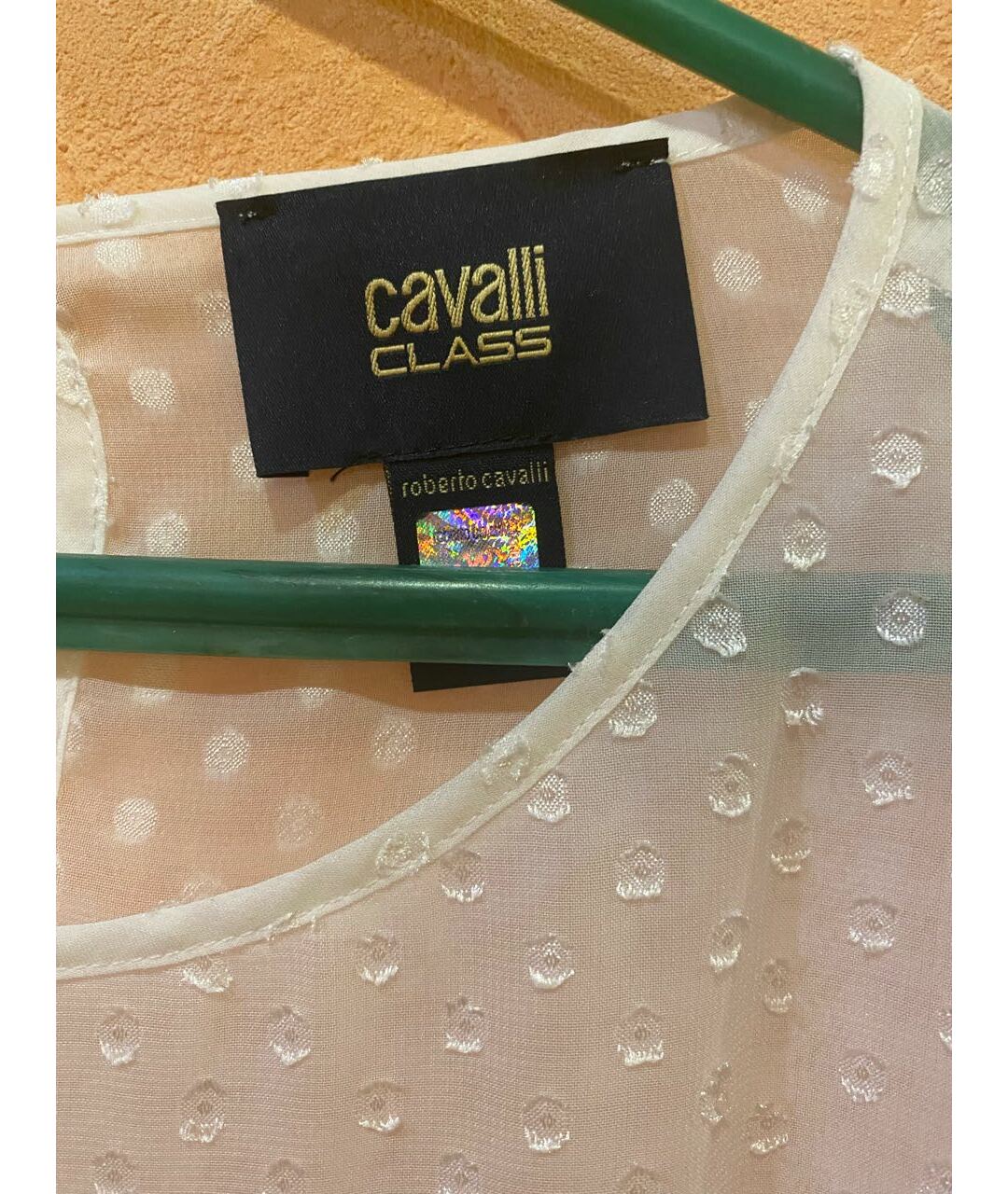 CAVALLI CLASS Белая полиэстеровая рубашка, фото 3