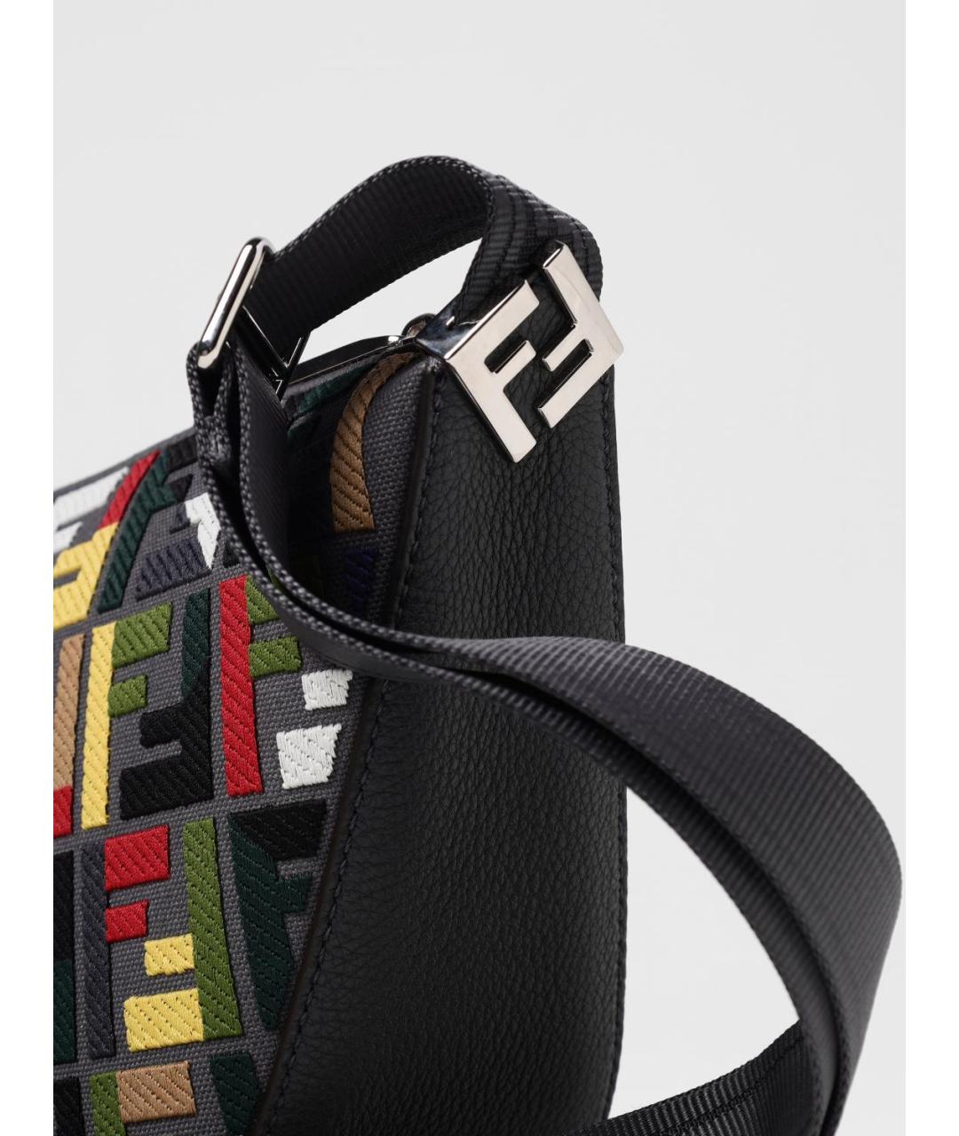 FENDI Мульти жаккардовая сумка на плечо, фото 4