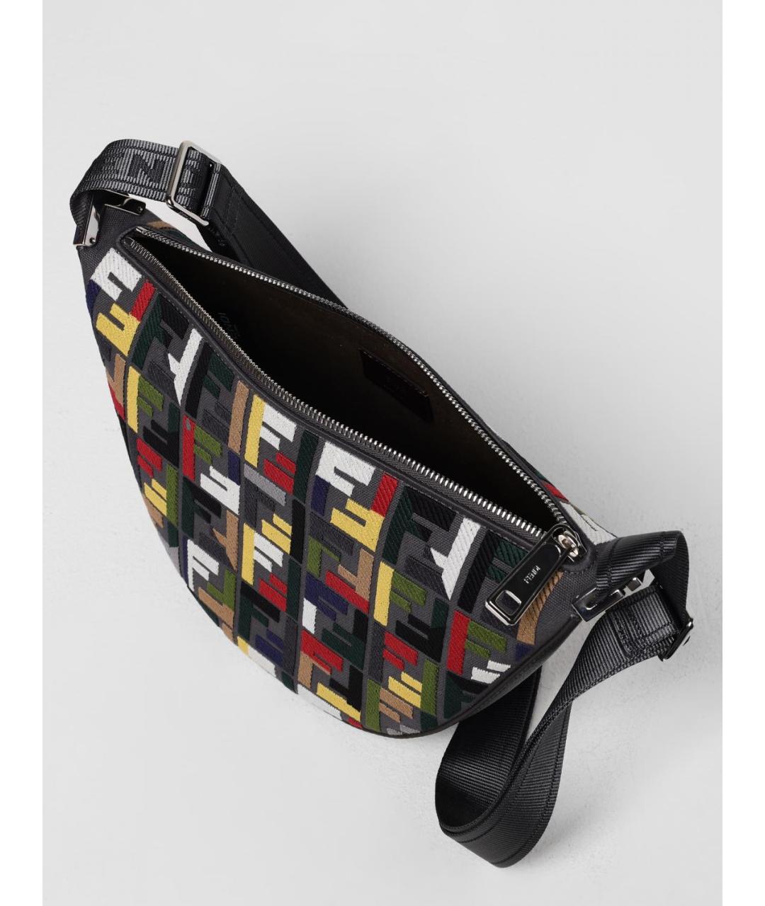 FENDI Мульти жаккардовая сумка на плечо, фото 5