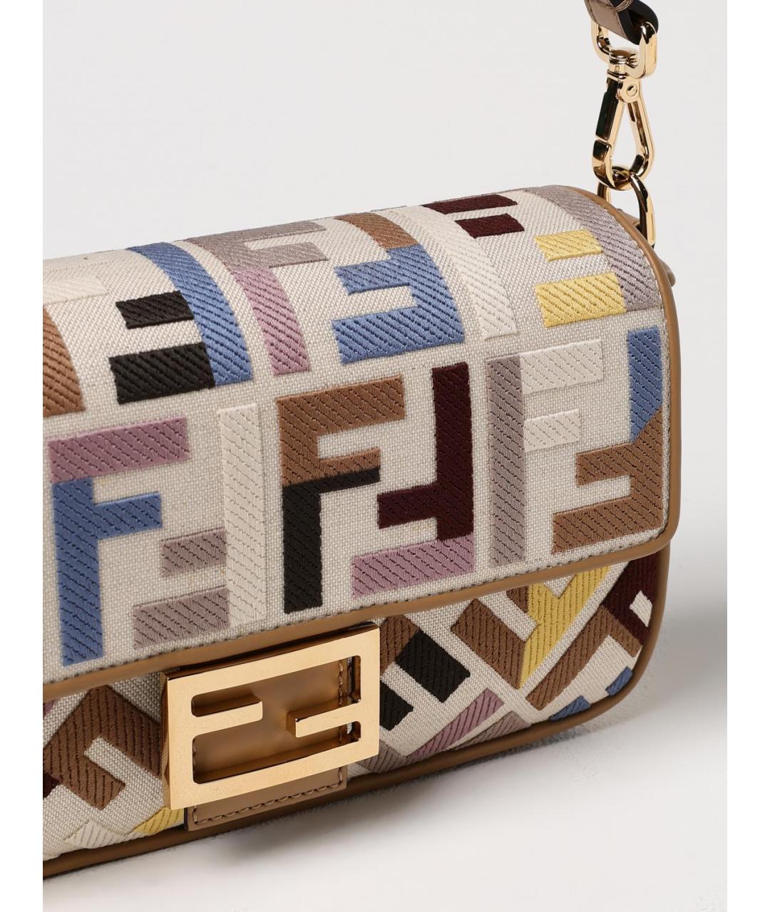 FENDI Мульти жаккардовая сумка через плечо, фото 4