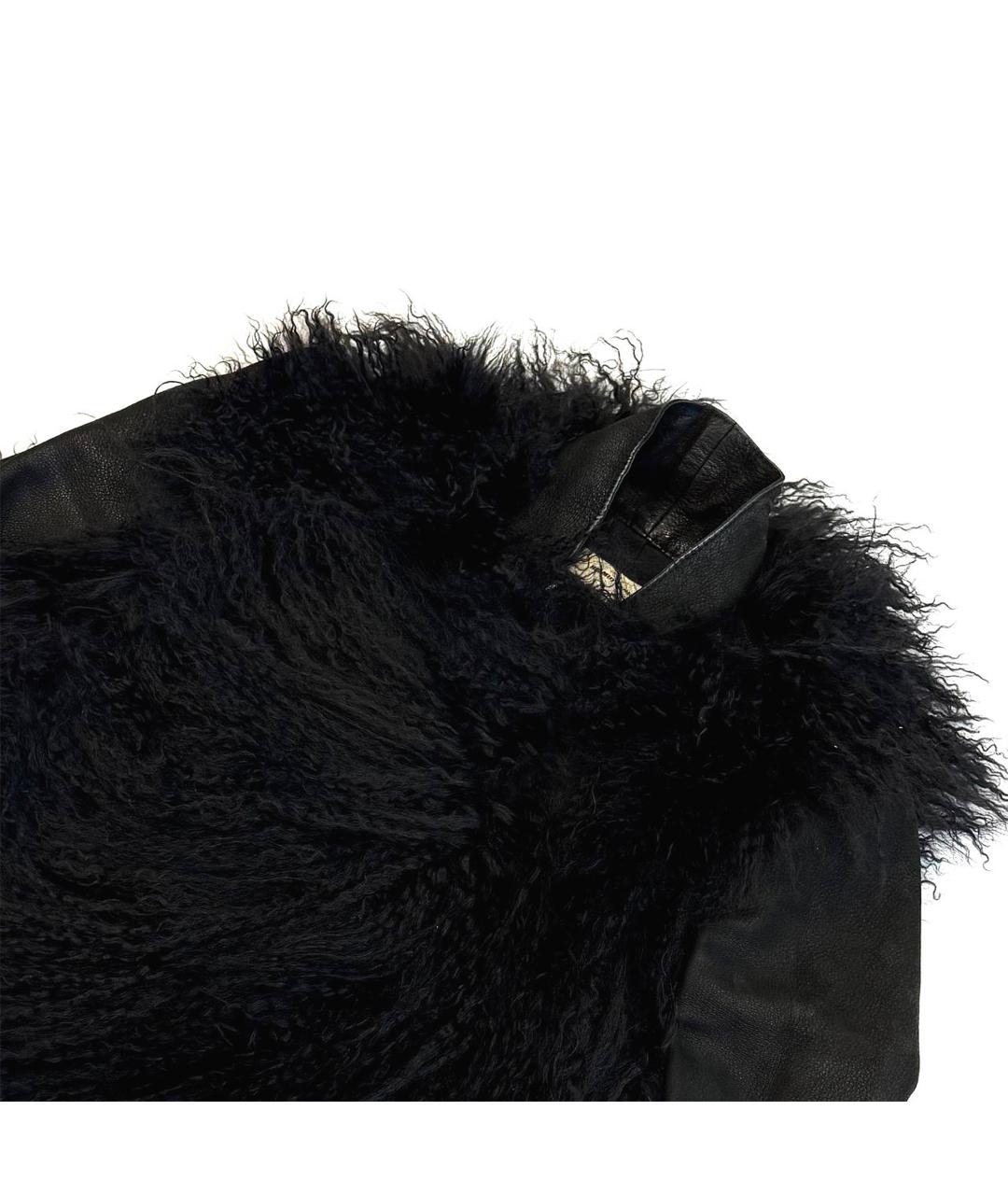 HELMUT LANG Черная кожаная куртка, фото 3