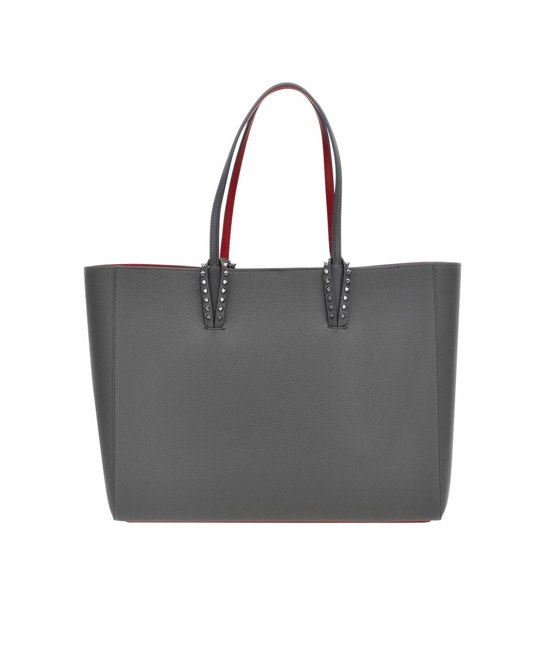 CHRISTIAN LOUBOUTIN Серая сумка тоут, фото 1