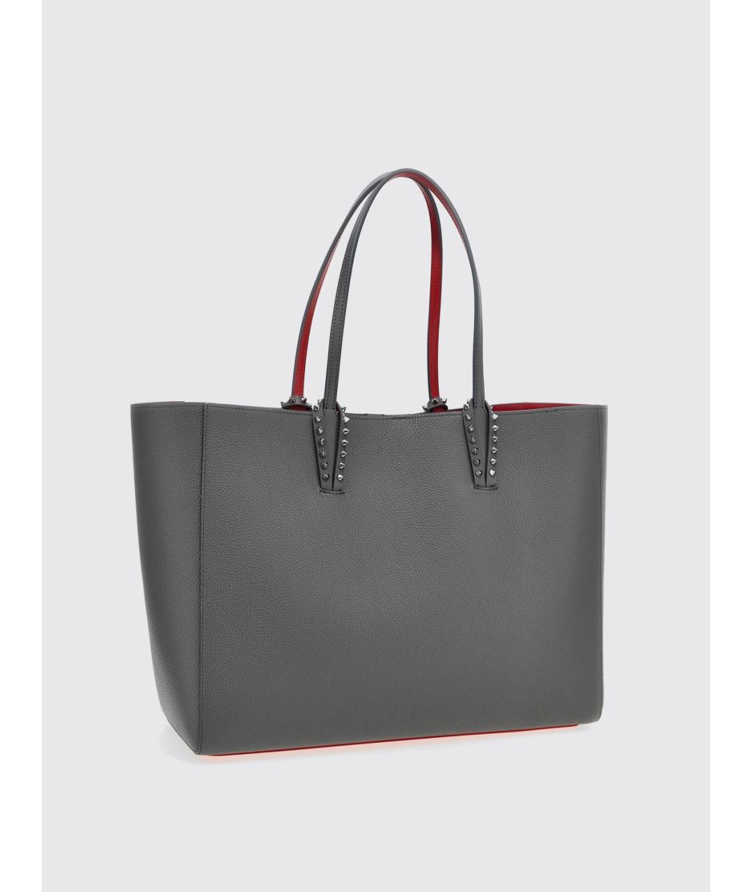 CHRISTIAN LOUBOUTIN Серая сумка тоут, фото 2