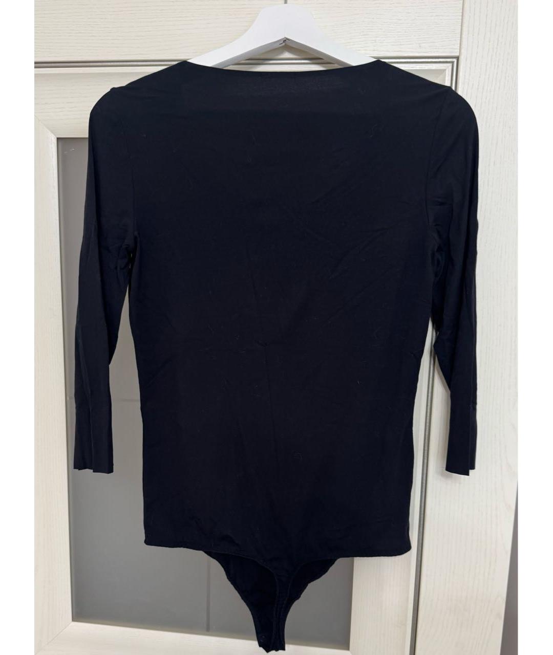 WOLFORD Черное вискозное боди, фото 4
