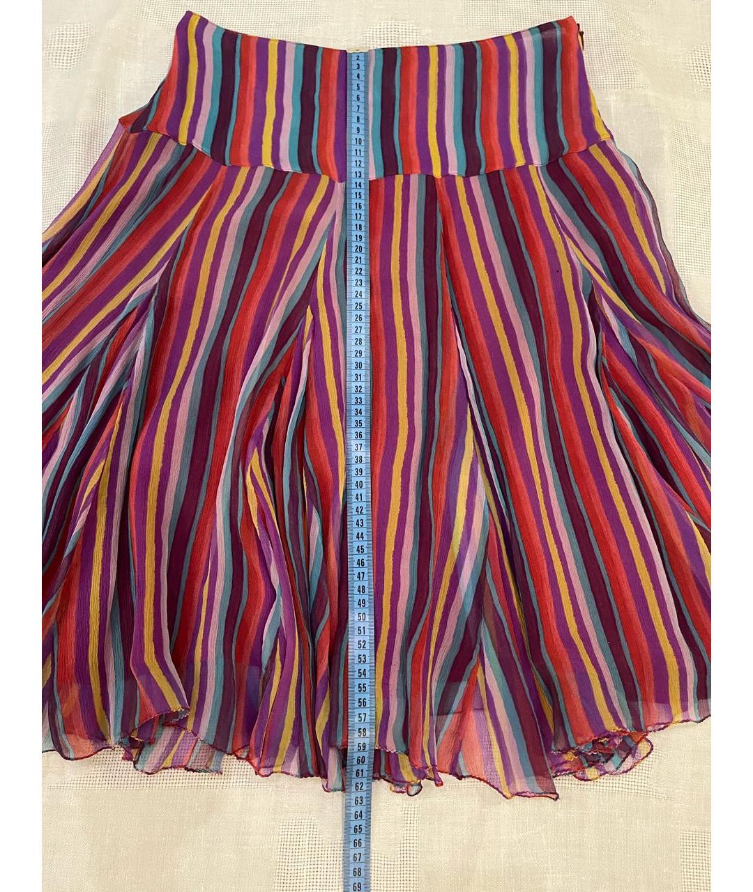 ETRO Мульти шифоновая юбка мини, фото 2