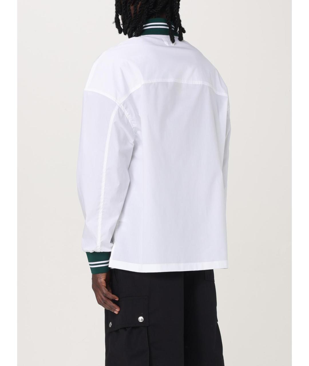 JACQUEMUS Белая хлопковая кэжуал рубашка, фото 4