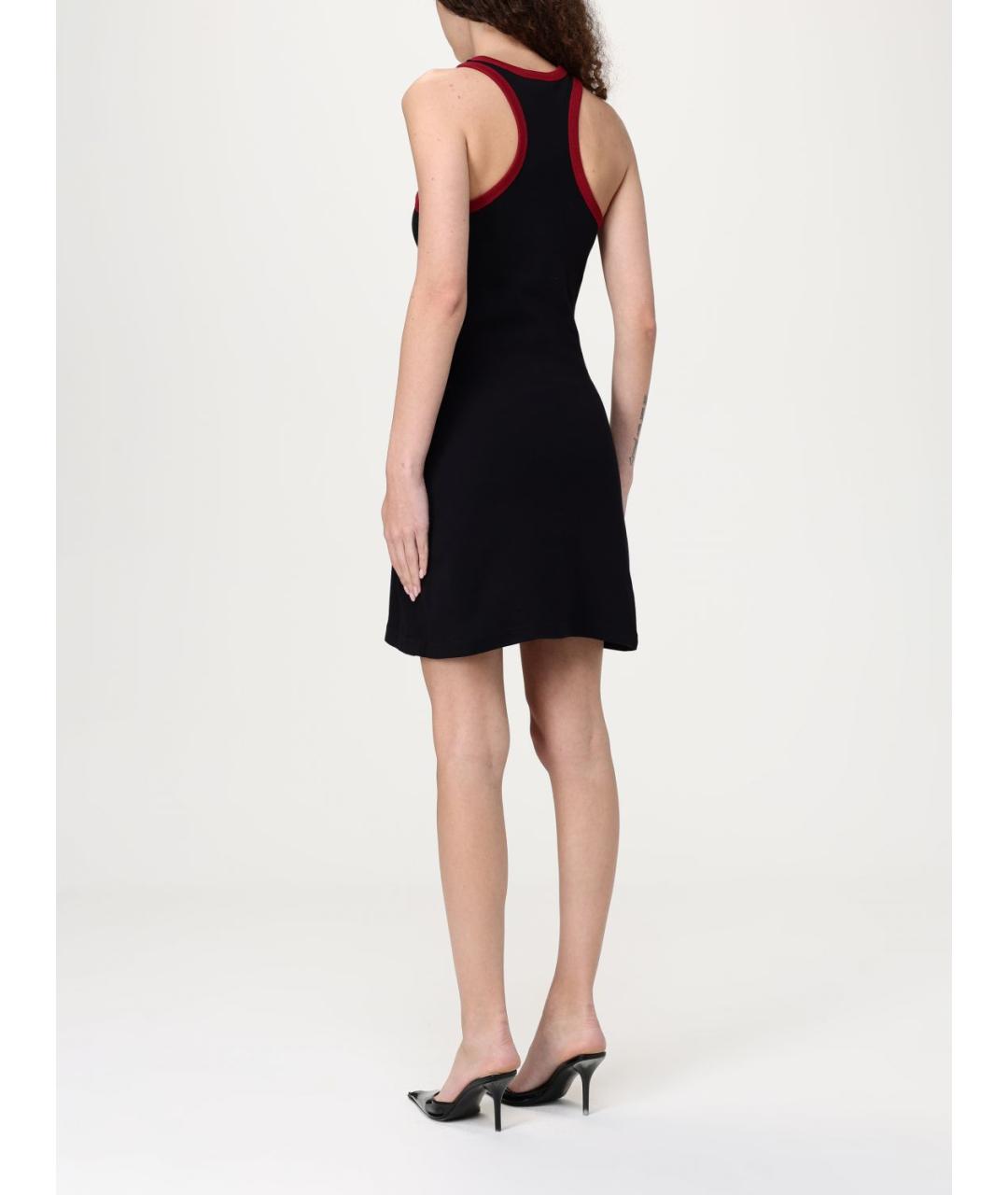 COURREGES Черное хлопковое повседневное платье, фото 3