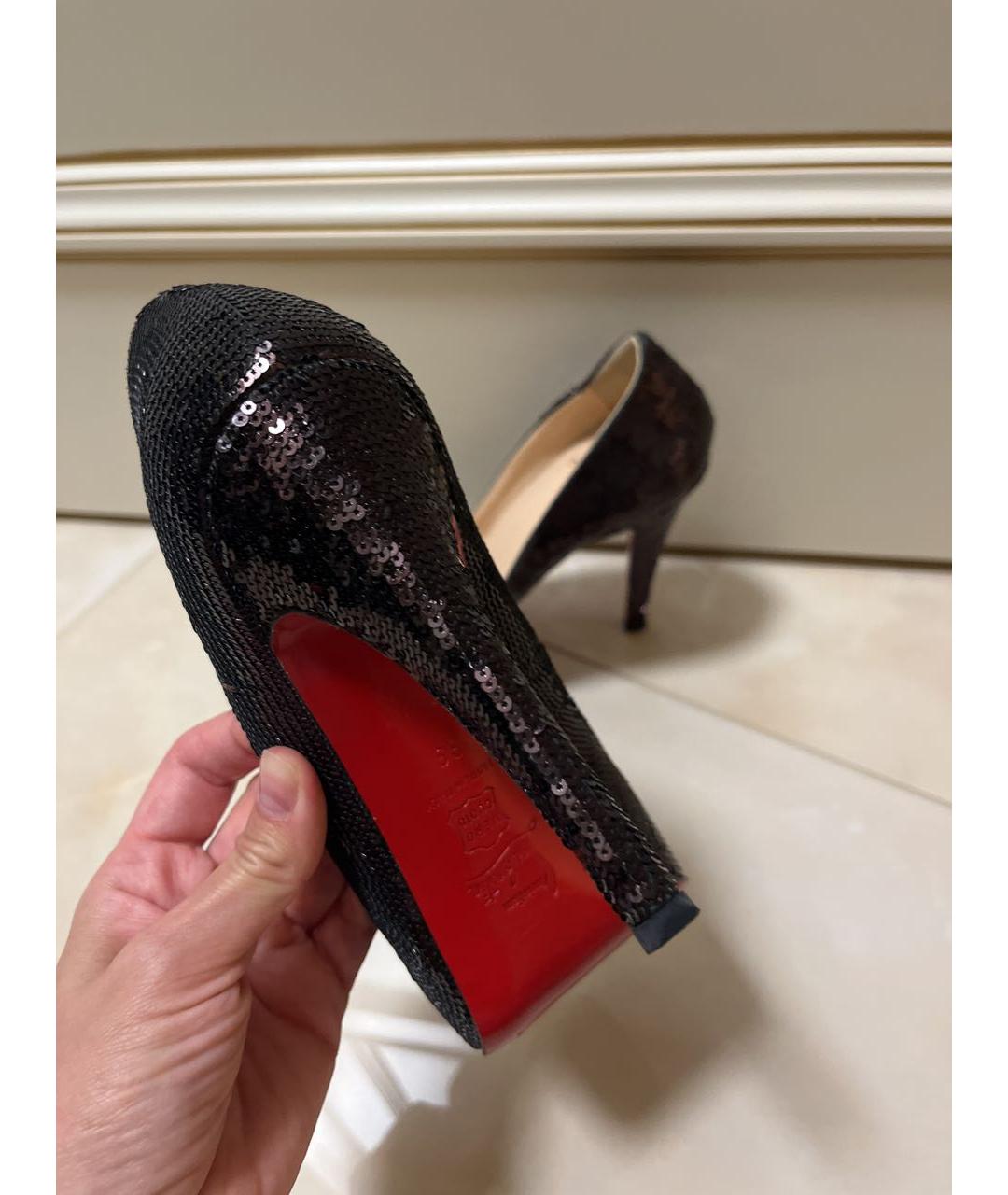 CHRISTIAN LOUBOUTIN Черные туфли, фото 4