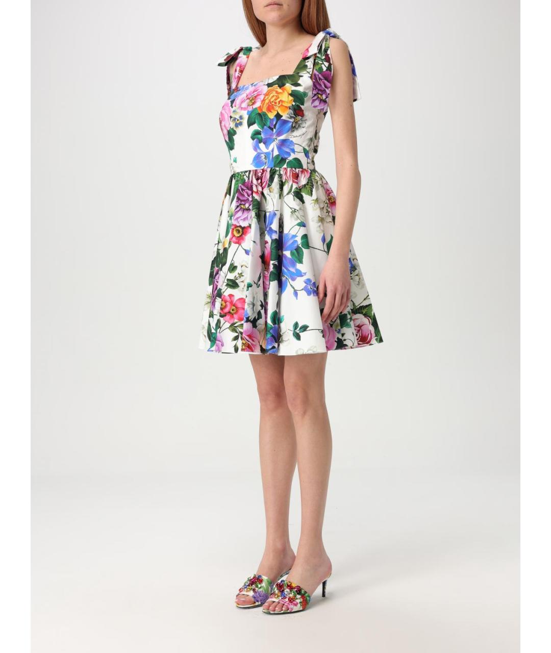 DOLCE&GABBANA Мульти платье, фото 4