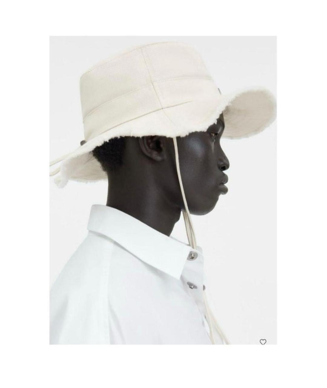 JACQUEMUS Белая панама, фото 3