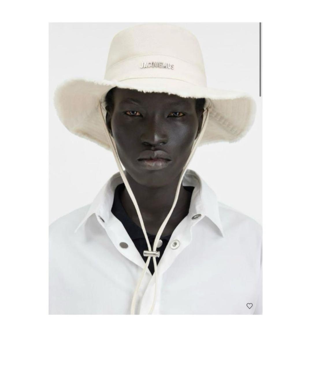 JACQUEMUS Белая панама, фото 2
