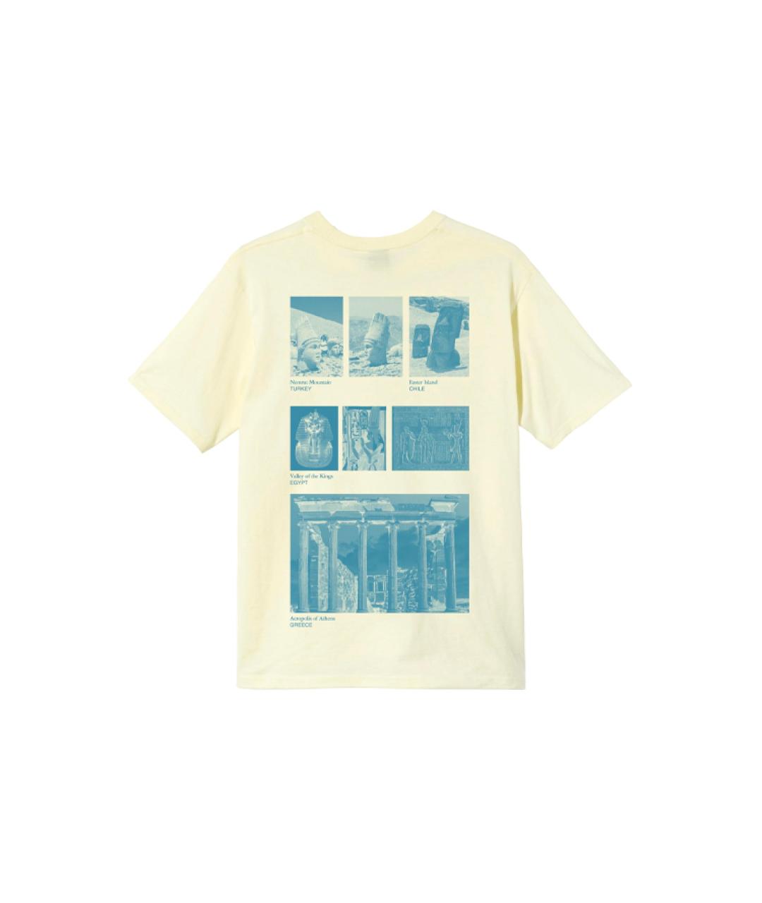 STUSSY Желтая хлопковая футболка, фото 2