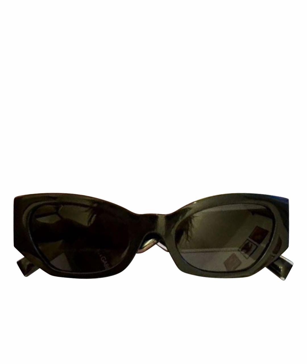 DOLCE&GABBANA Черные пластиковые солнцезащитные очки, фото 1