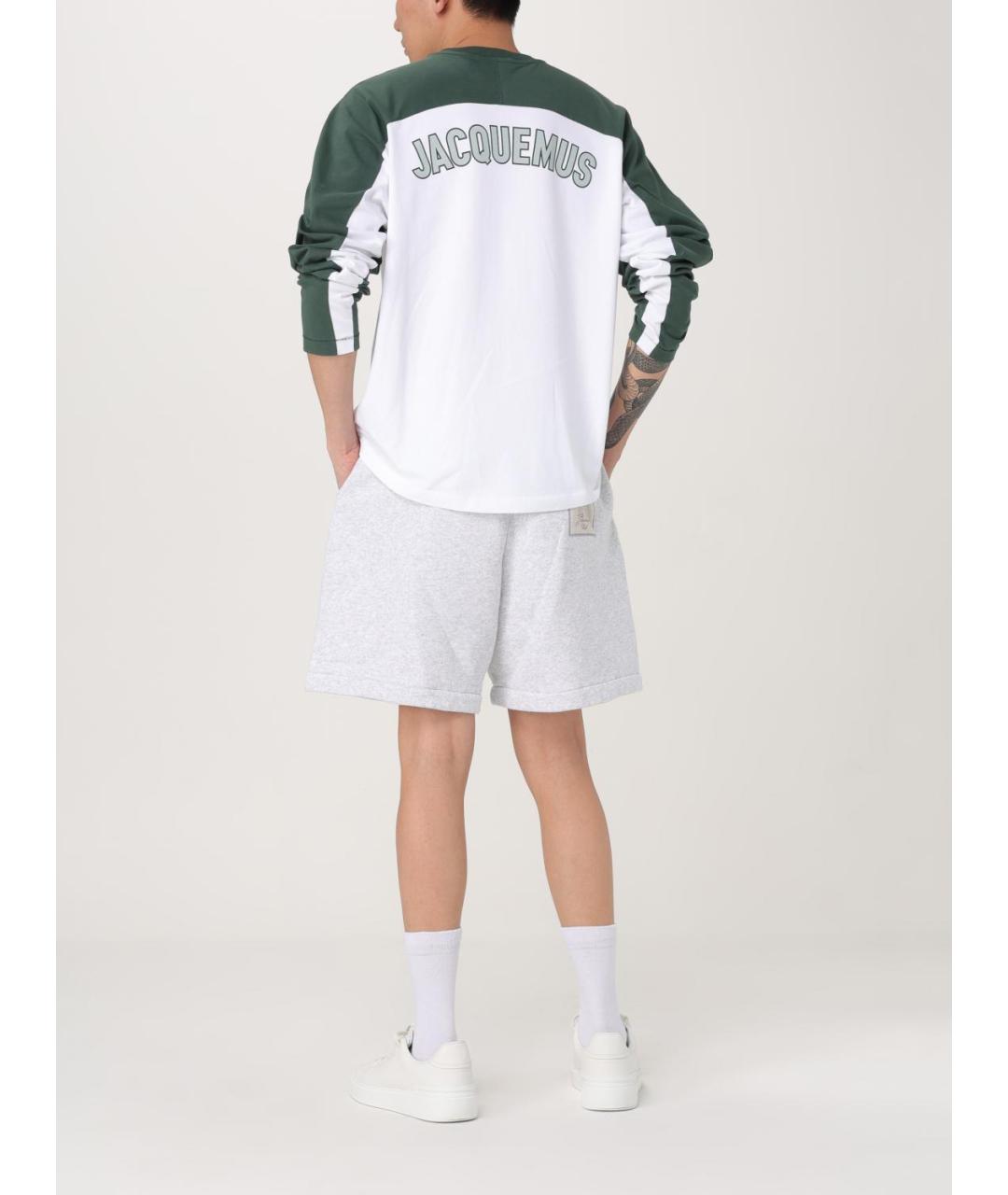 JACQUEMUS Серые хлопковые шорты, фото 3