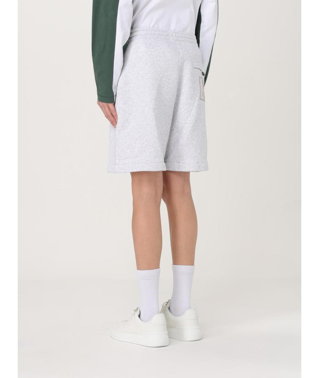 JACQUEMUS Серые хлопковые шорты, фото 4