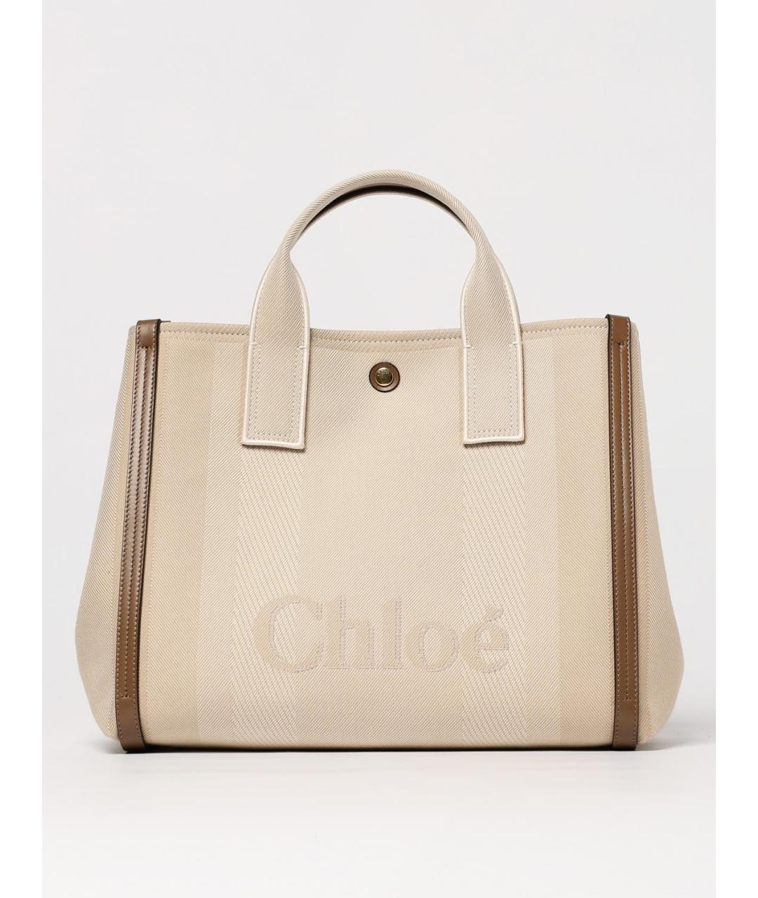 CHLOE Бежевая сумка тоут, фото 6