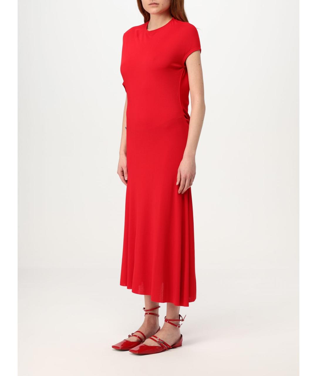 JACQUEMUS Красное повседневное платье, фото 4