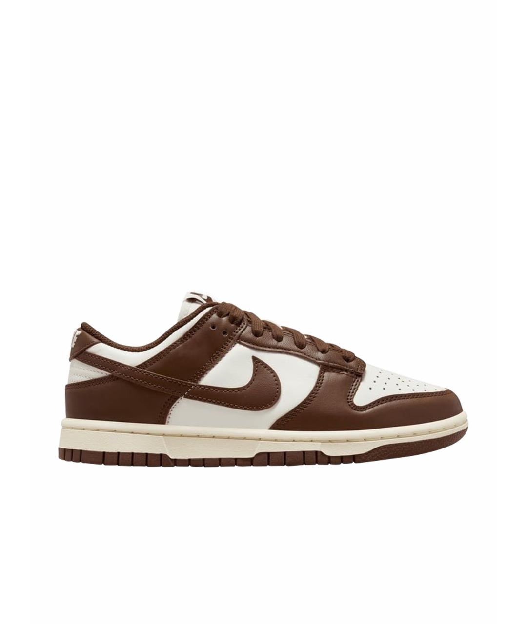 NIKE Коричневые кожаные кроссовки, фото 1