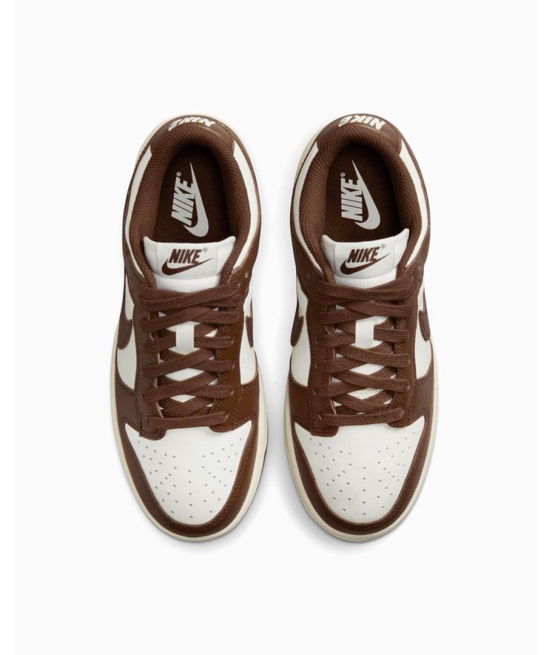 NIKE Коричневые кожаные кроссовки, фото 2