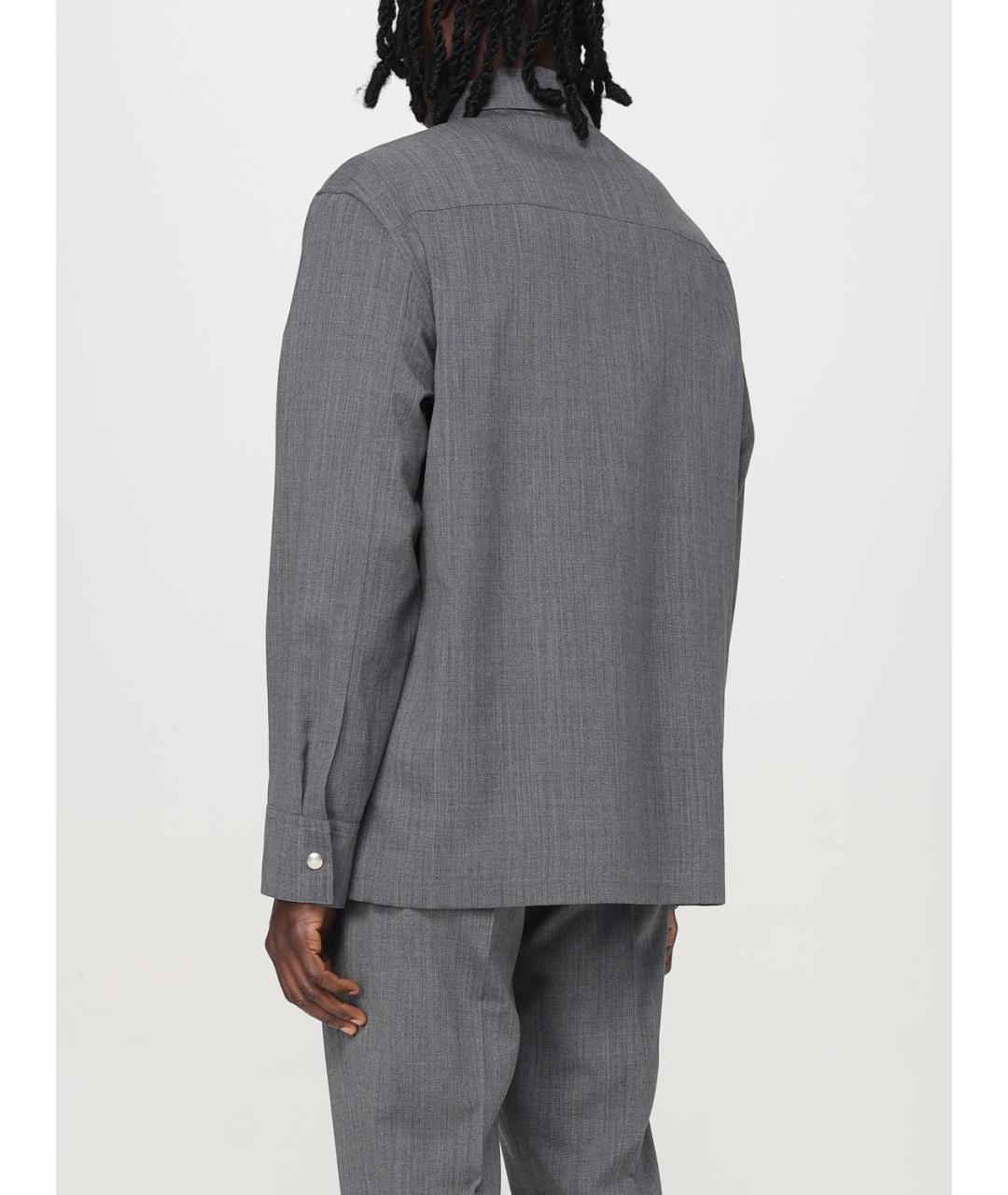JIL SANDER Серая куртка, фото 4