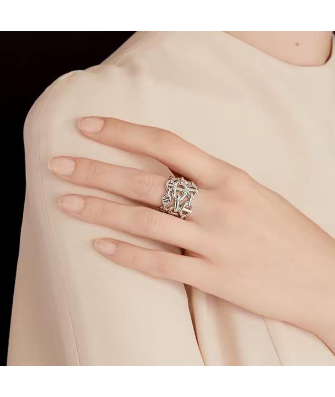 HERMES Серебряное серебряное кольцо, фото 5
