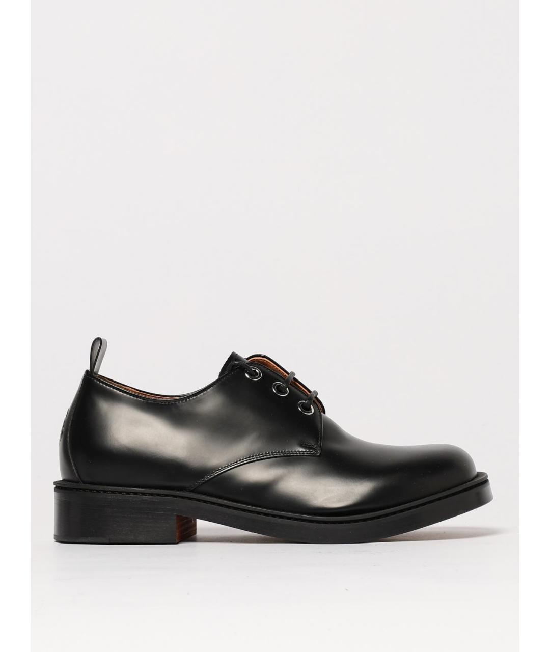 ALEXANDER MCQUEEN Черные кожаные туфли, фото 5