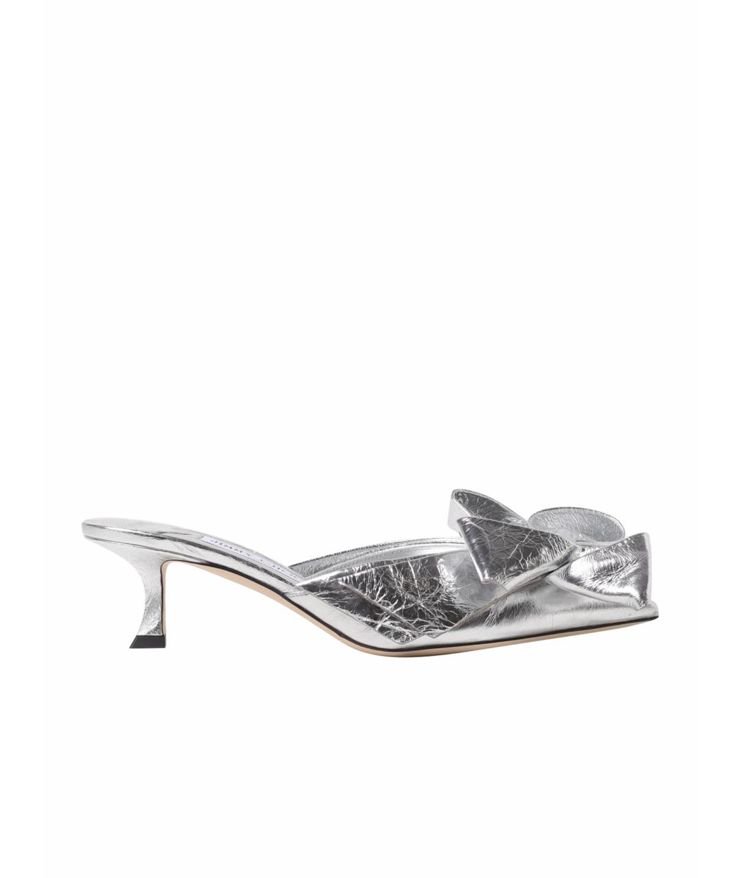 JIMMY CHOO Серебряные босоножки, фото 1