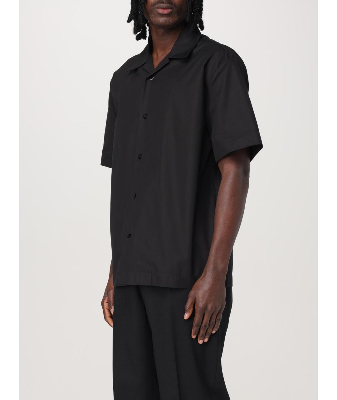 JIL SANDER Черная хлопковая кэжуал рубашка, фото 5