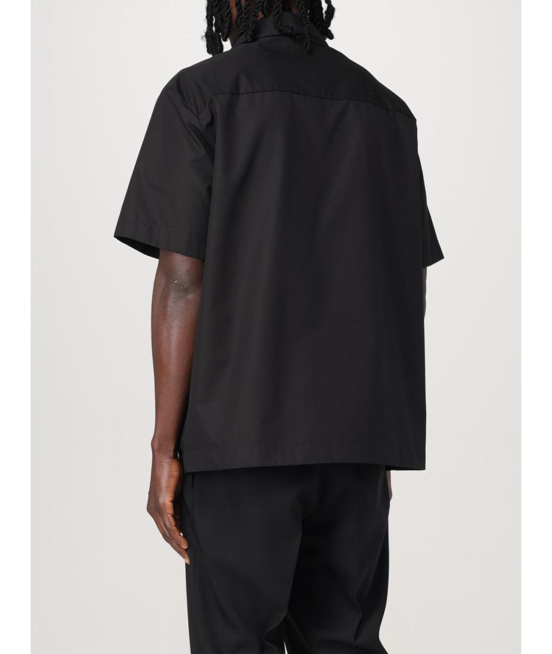 JIL SANDER Черная хлопковая кэжуал рубашка, фото 4