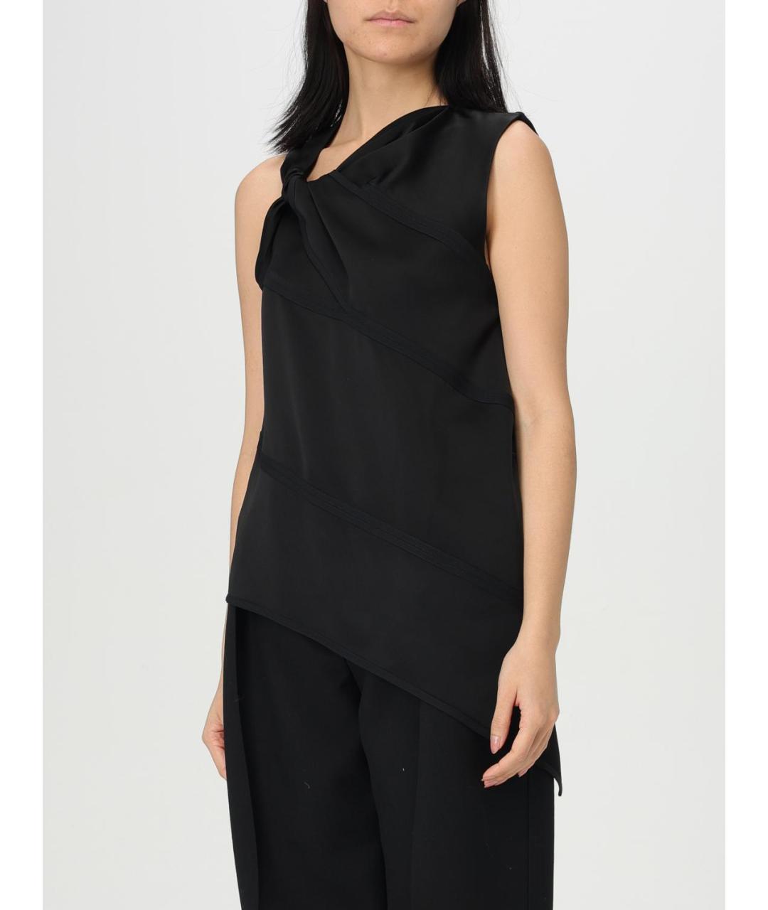 JIL SANDER Черная майка, фото 4