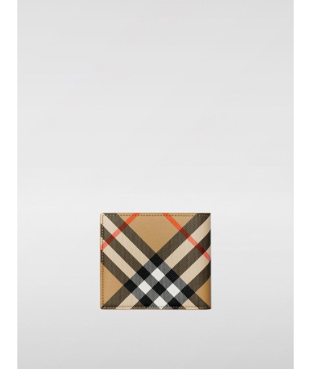 BURBERRY Бежевый кожаный кошелек, фото 3