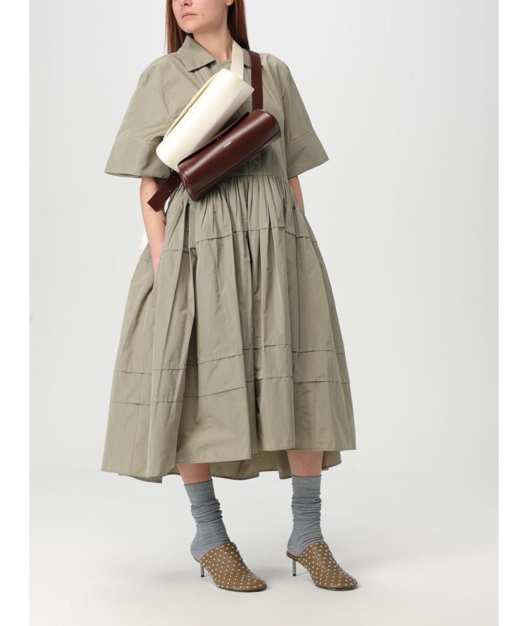 JIL SANDER Бежевая сумка через плечо, фото 6
