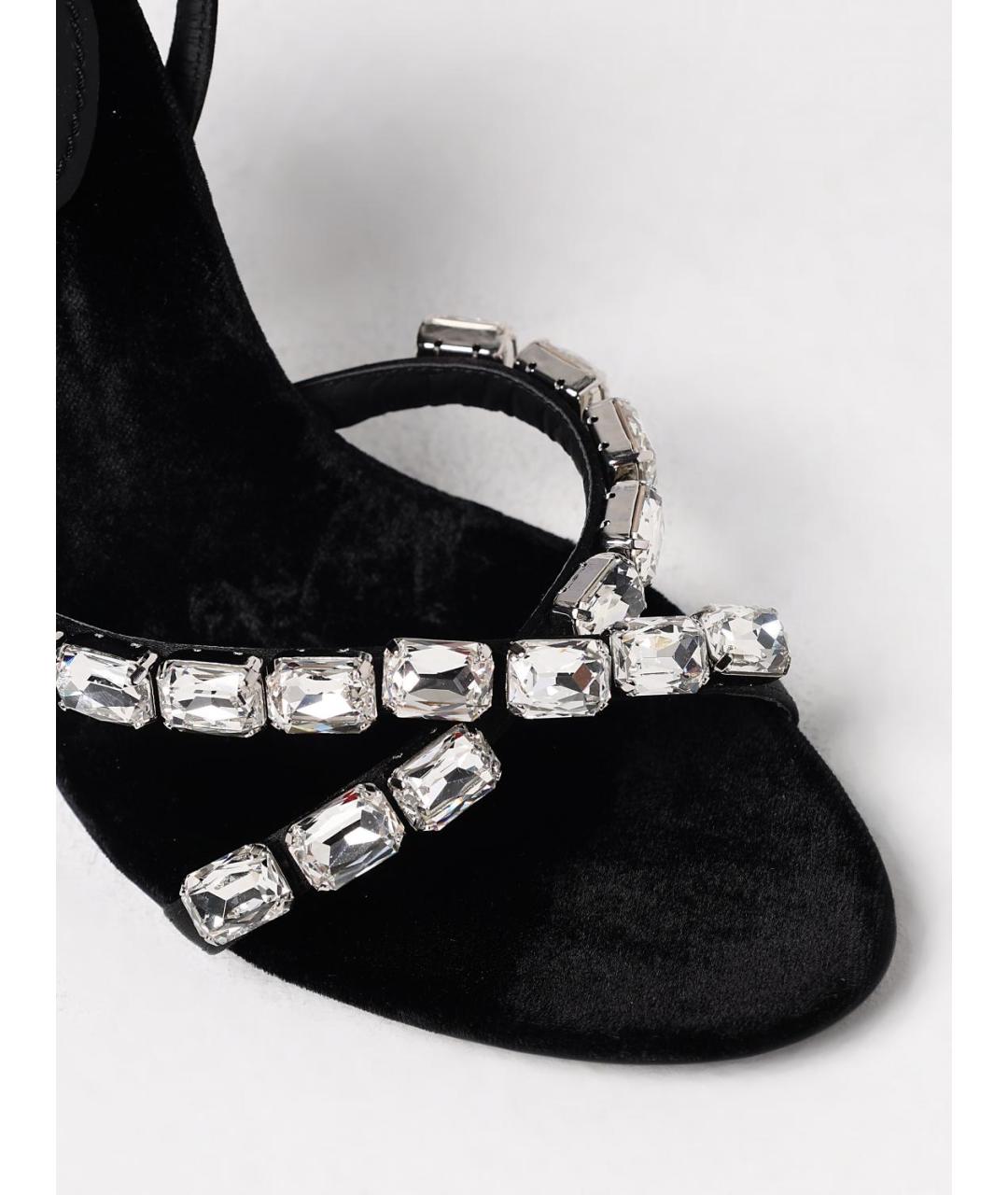 DOLCE&GABBANA Черные сандалии, фото 4